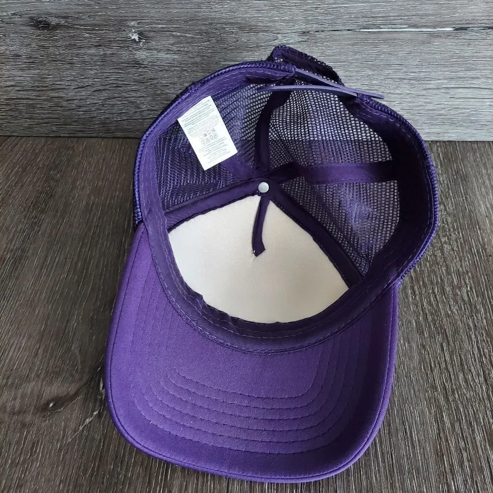 Scentsy White & Purple Snapback Trucker Hat